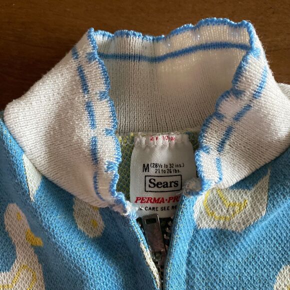 Vintage Sears Blue Duck Coverall/Romper Boys' Medium Infant - Picture 3 of 10